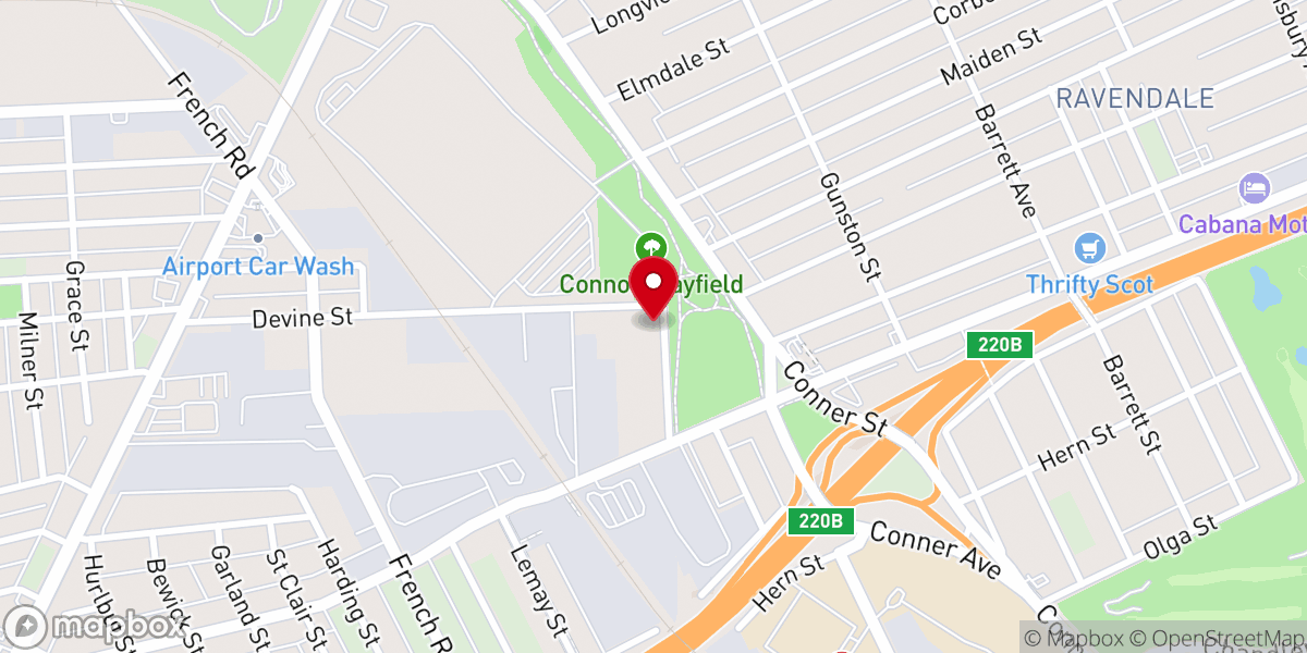 Map showing location of Second Canaan Missionary Baptist Church