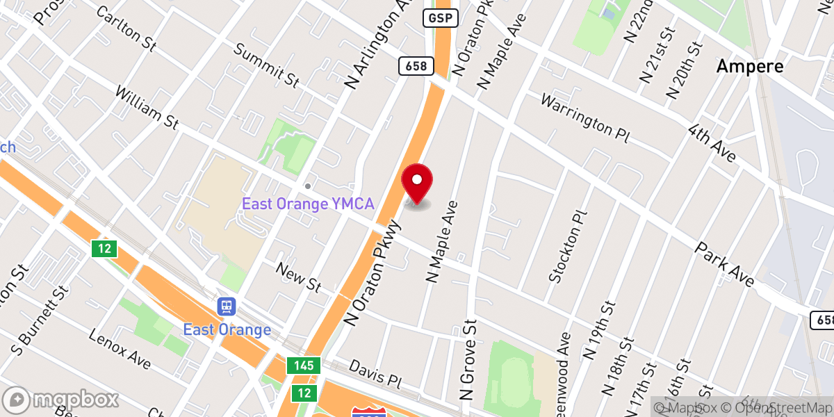 Map showing location of Reid Temple Church of God in Christ