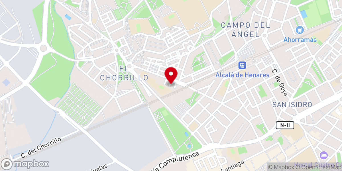 Map showing location of Parroquia Santo Ángel