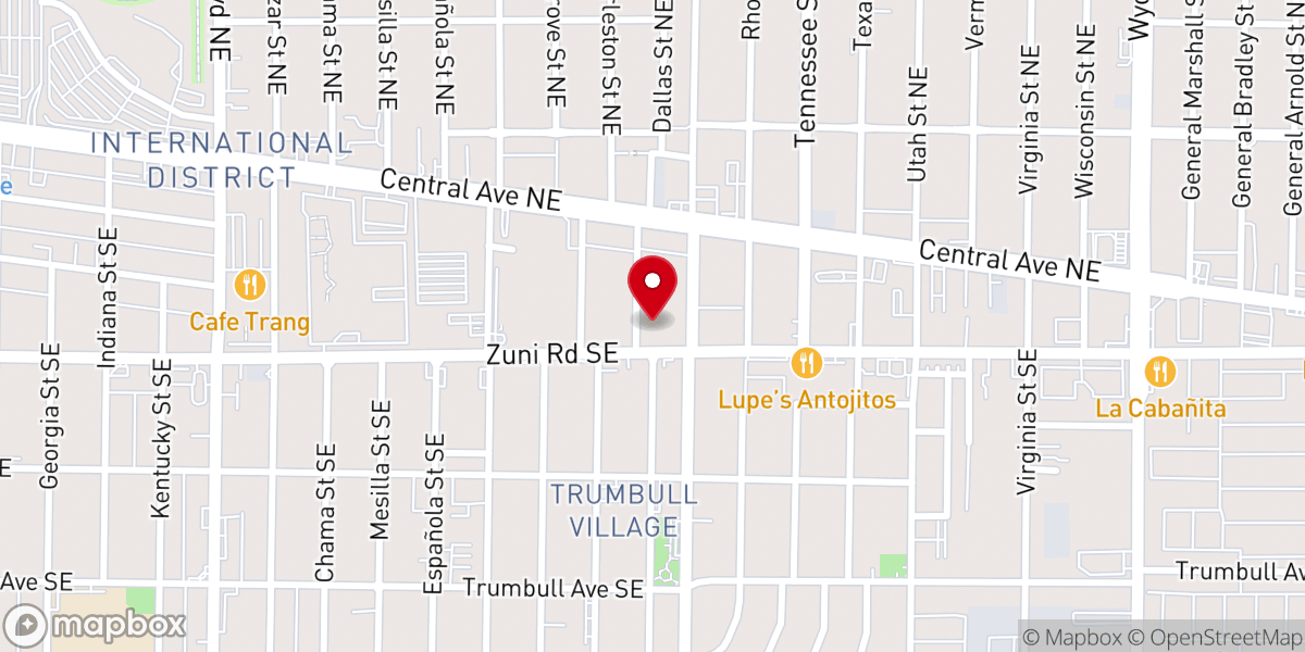 Map showing location of Heights Church of Christ
