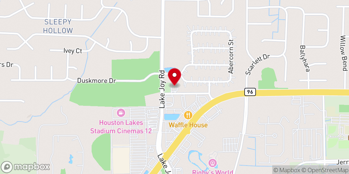 Map showing location of Beulah Church