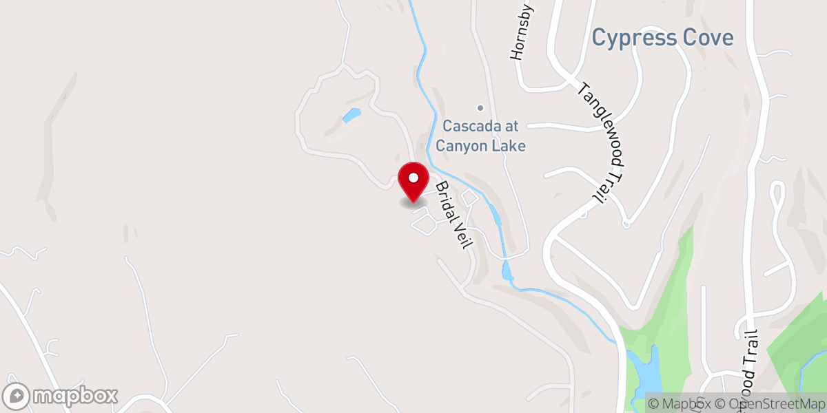 Map showing location of Hayes Hollow at Hidden Falls