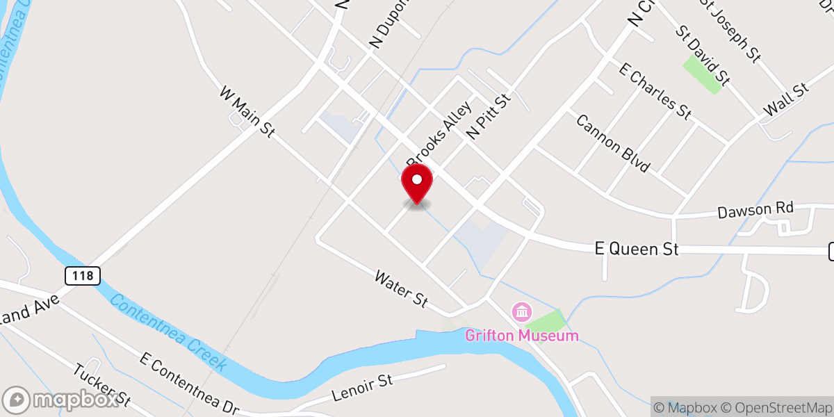 Map showing location of New Beginnings Baptist Church