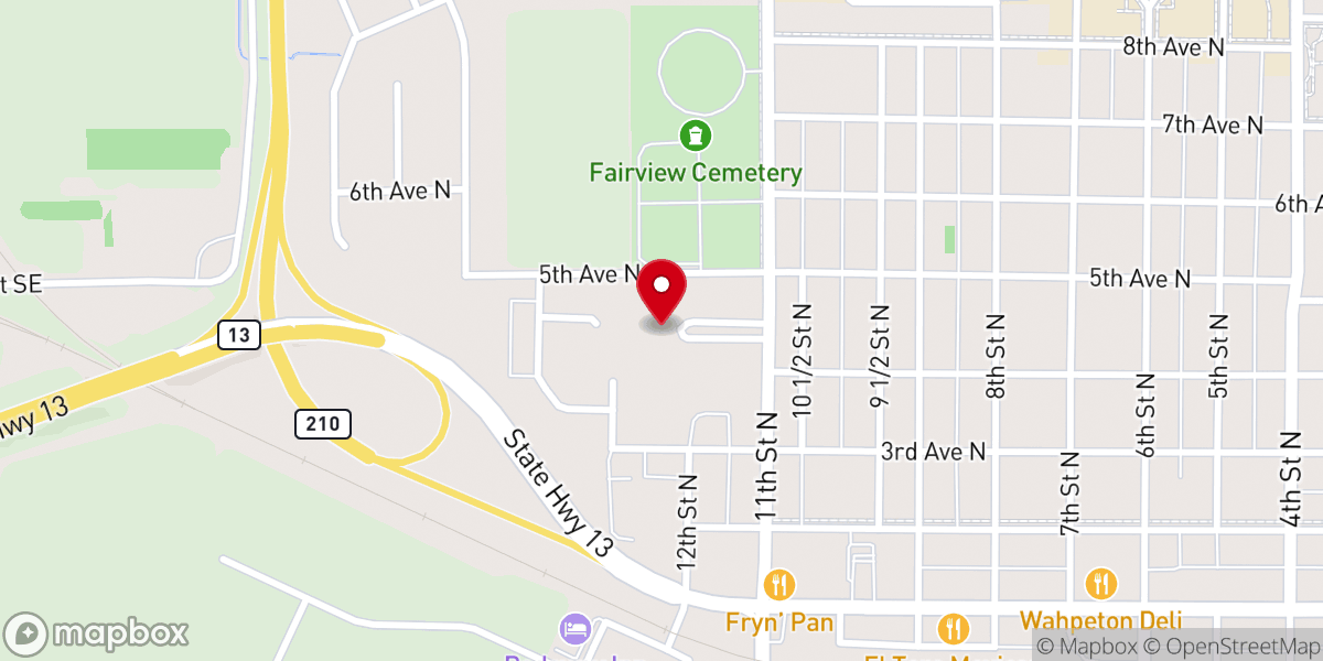 Map showing location of Evergreen United Methodist Church