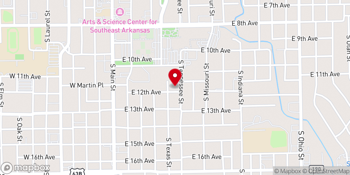 Map showing location of Salvation Army