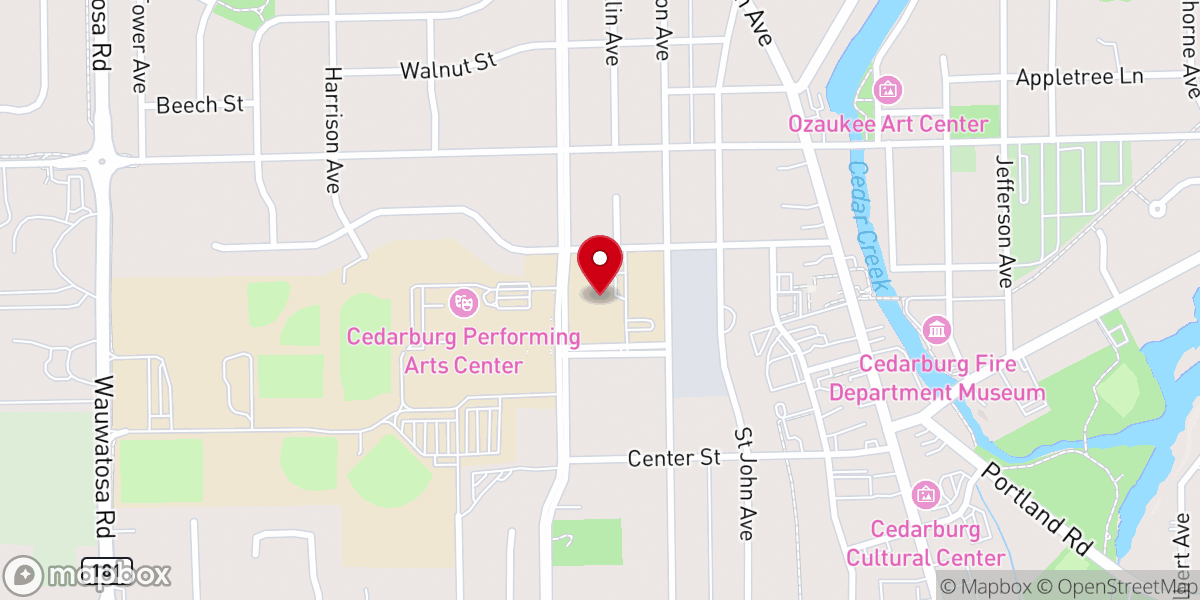 Map showing location of First Immanuel Lutheran Church & School