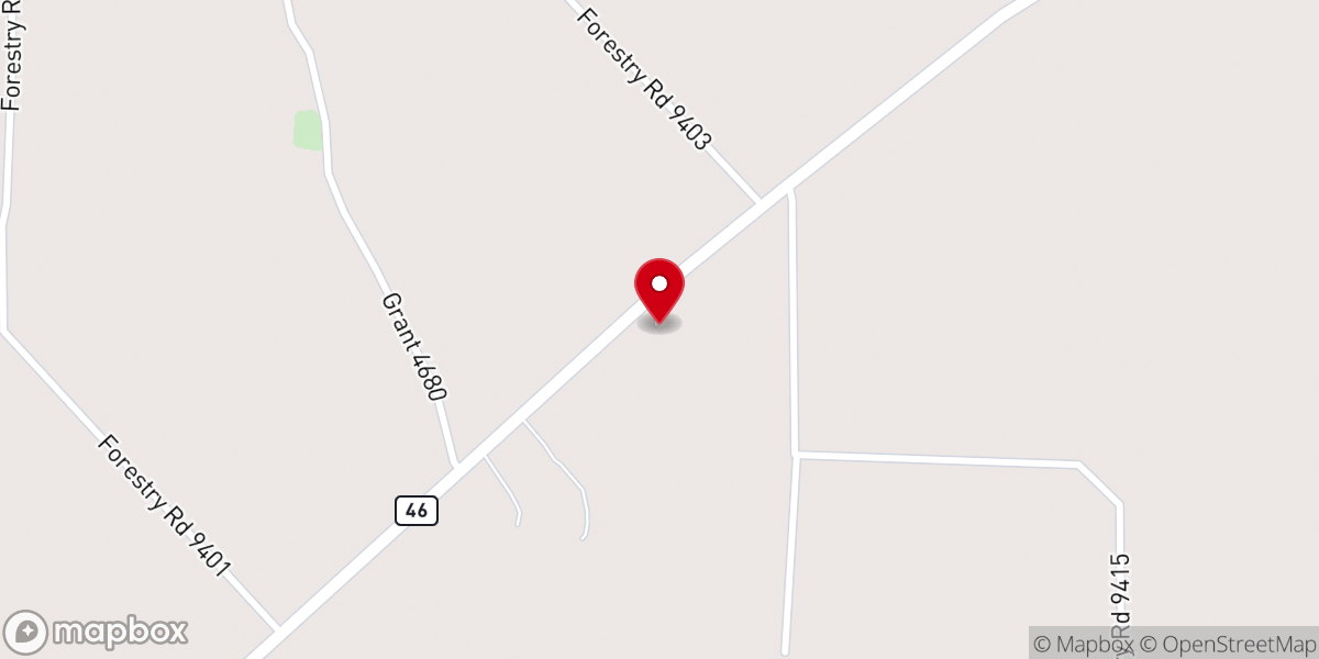 Map showing location of Moore's Chapel United Methodist Church