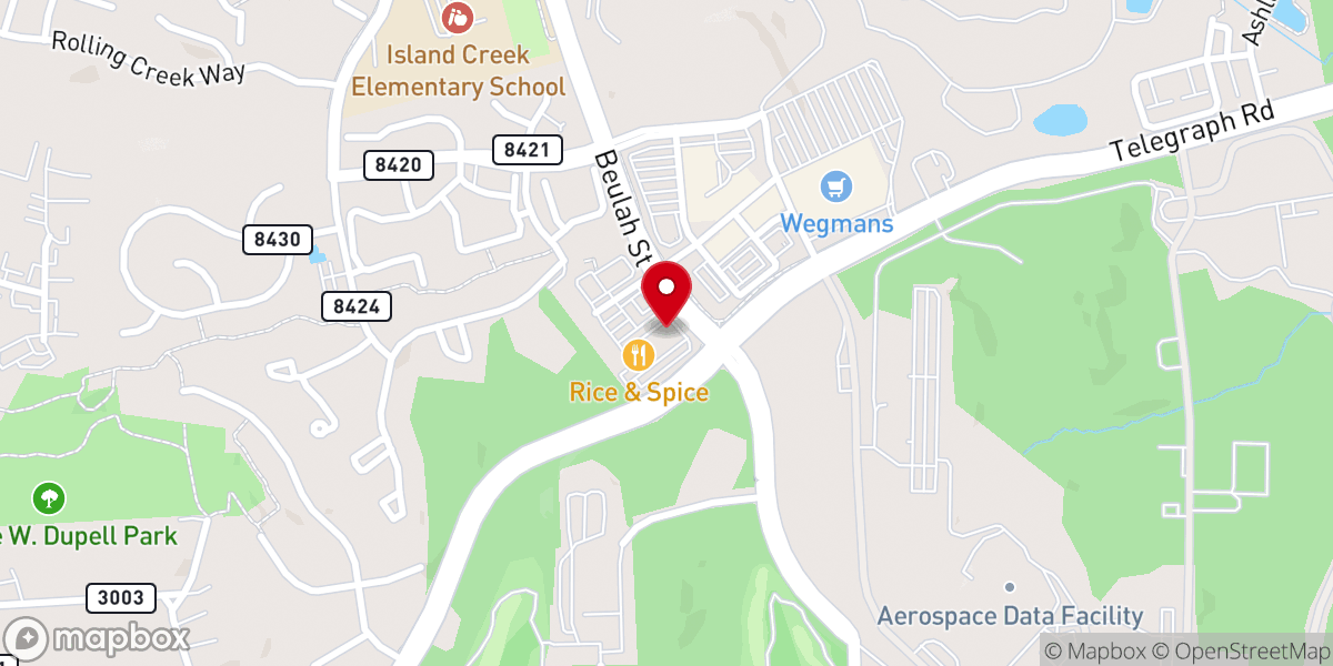 Map showing location of MISSION BBQ