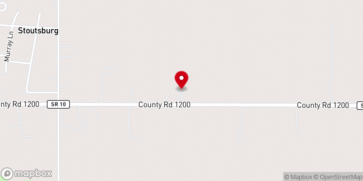 Map showing location of Kankakee Valley Christian Church