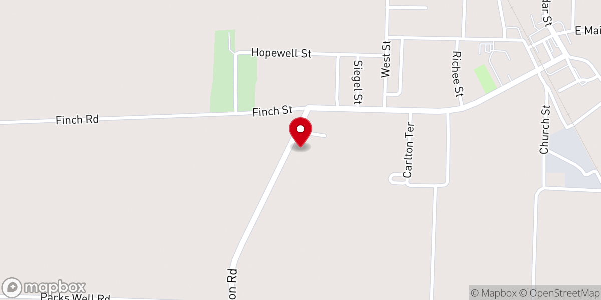 Map showing location of New Life Pentecostal Church of God