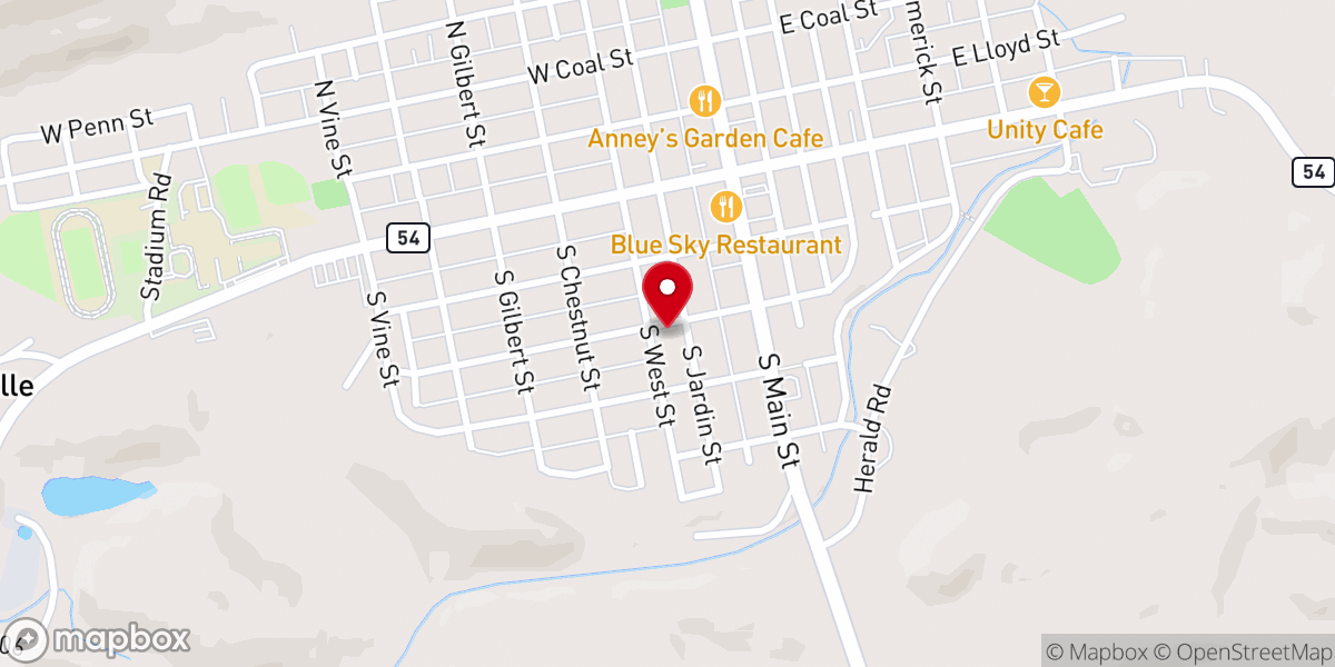 Map showing location of Father Walter Ciszek Prayer League