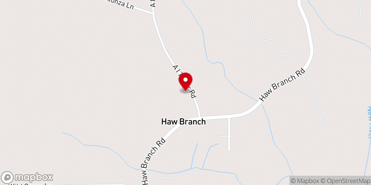 Map showing location of Baysden Chapel PFWB Church