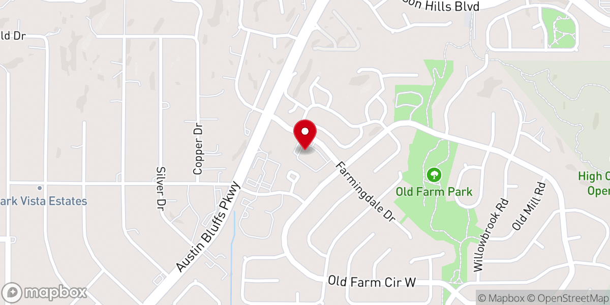 Map showing location of Bethel Lutheran Church
