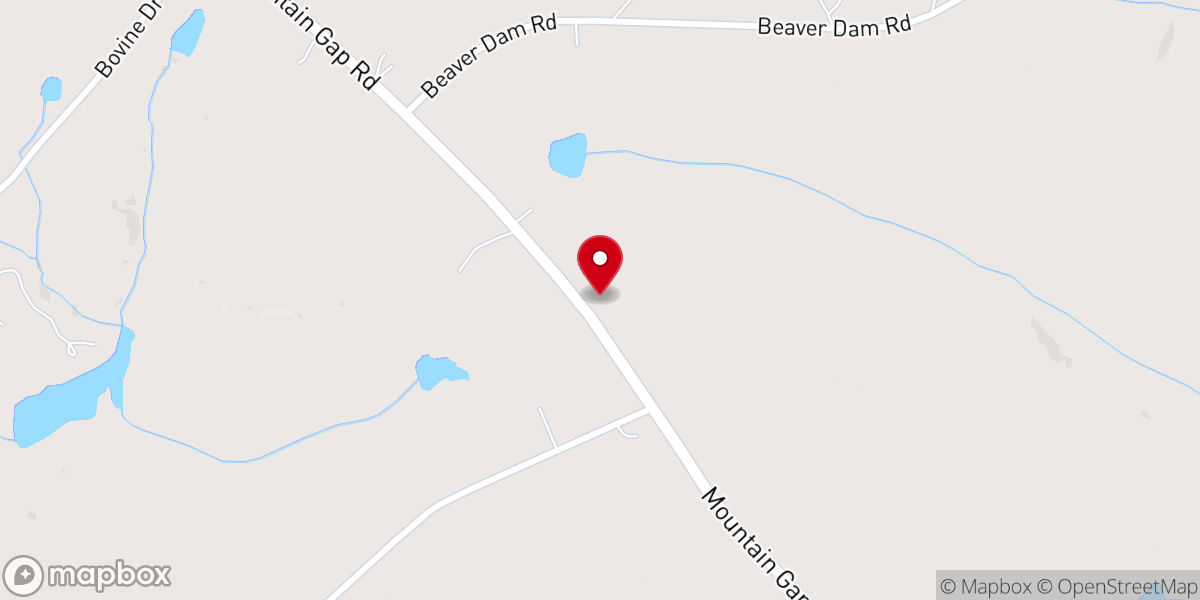 Map showing location of Love and Charity Baptist Church