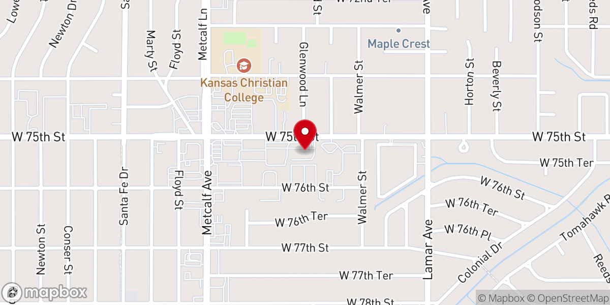 Map showing location of Park City Church
