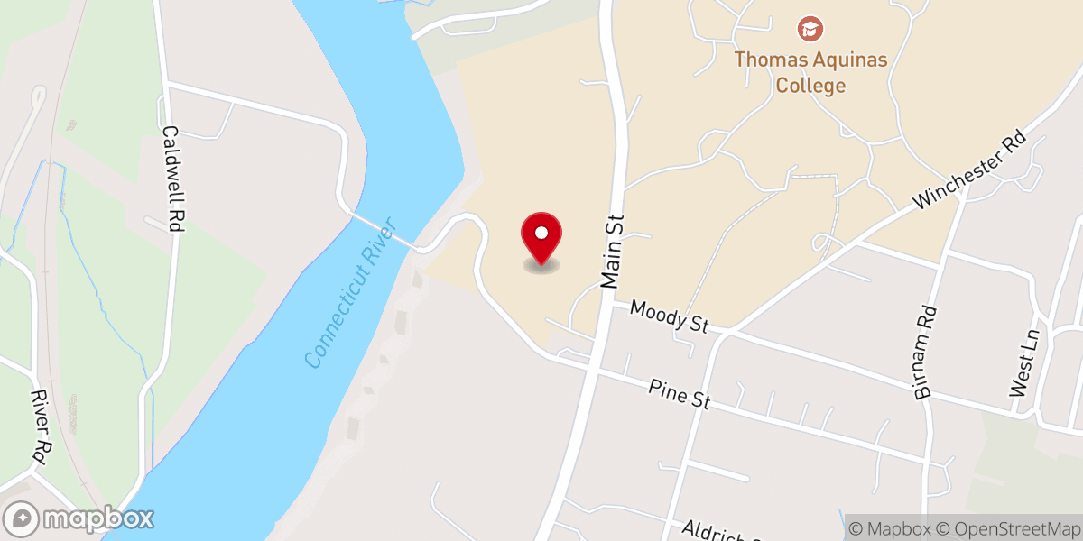 Map showing location of Moody Center