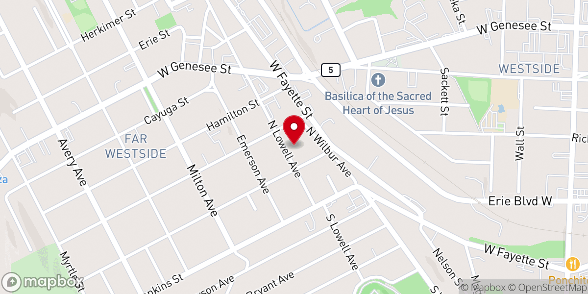 Map showing location of St Patrick's Church