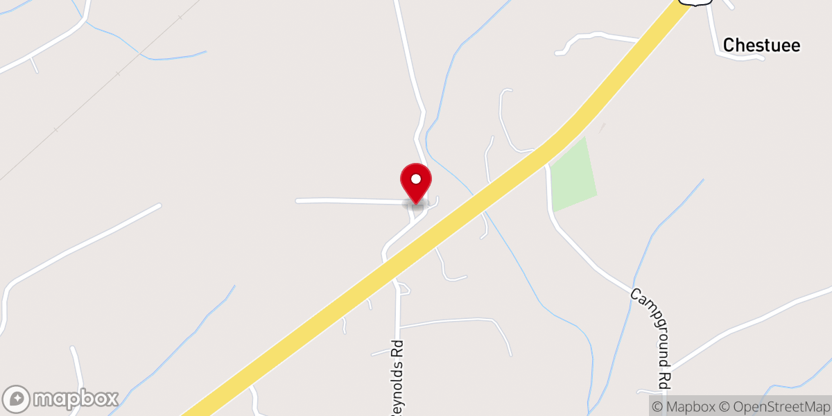 Map showing location of GUDGER BAPTIST CHURCH