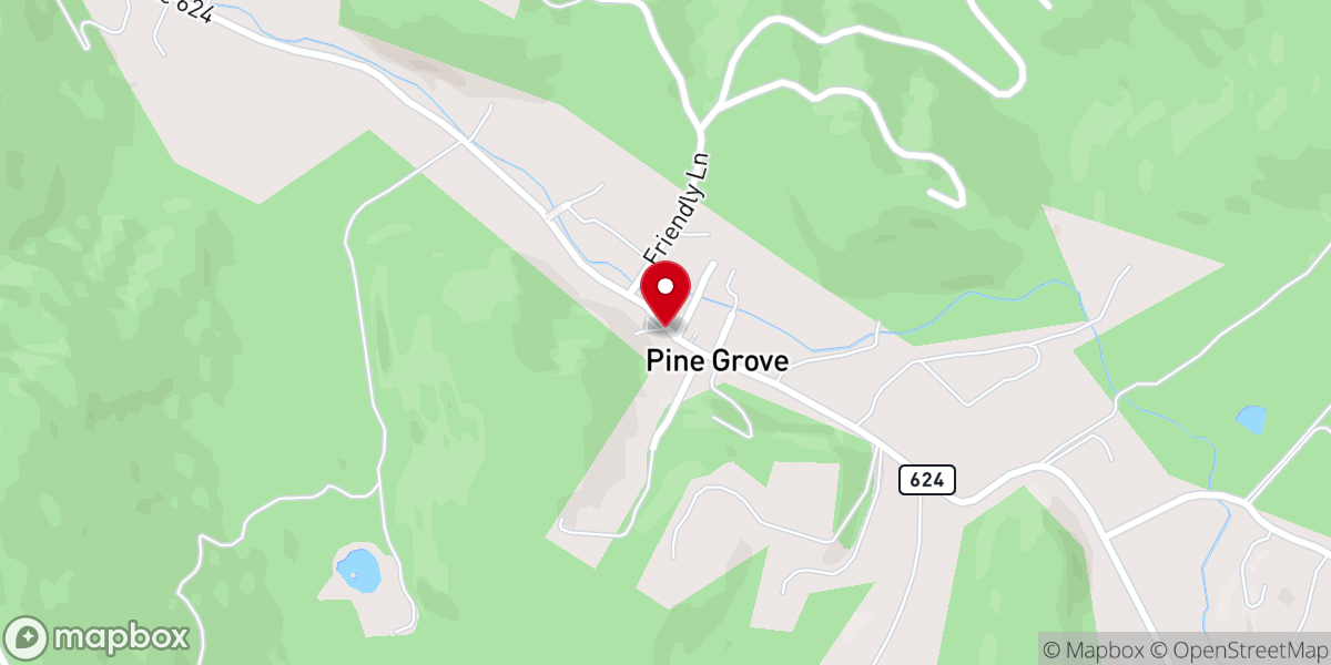Map showing location of Saint George's Episcopal Church