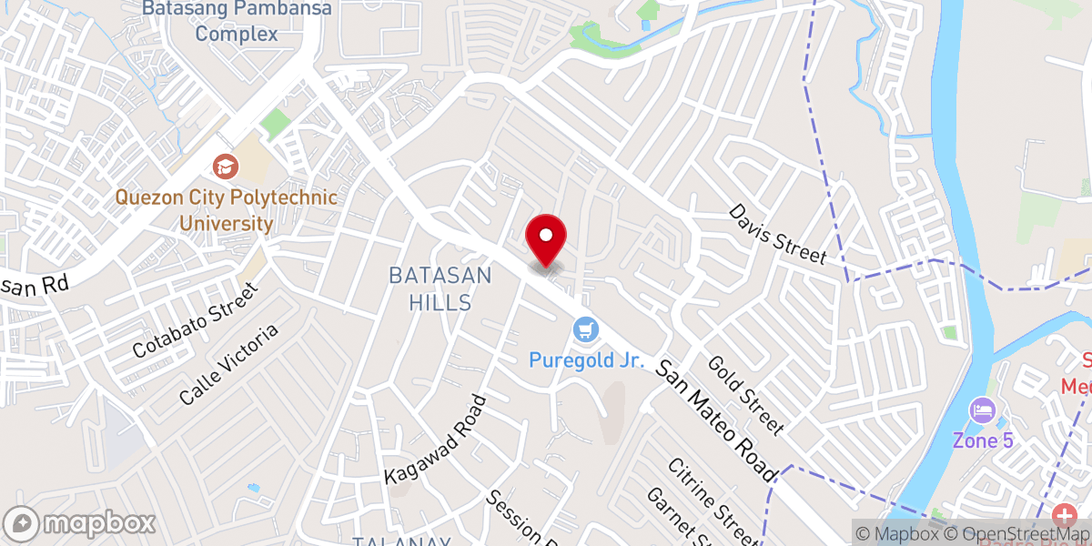 Map showing location of Cornerstone Baptist Church