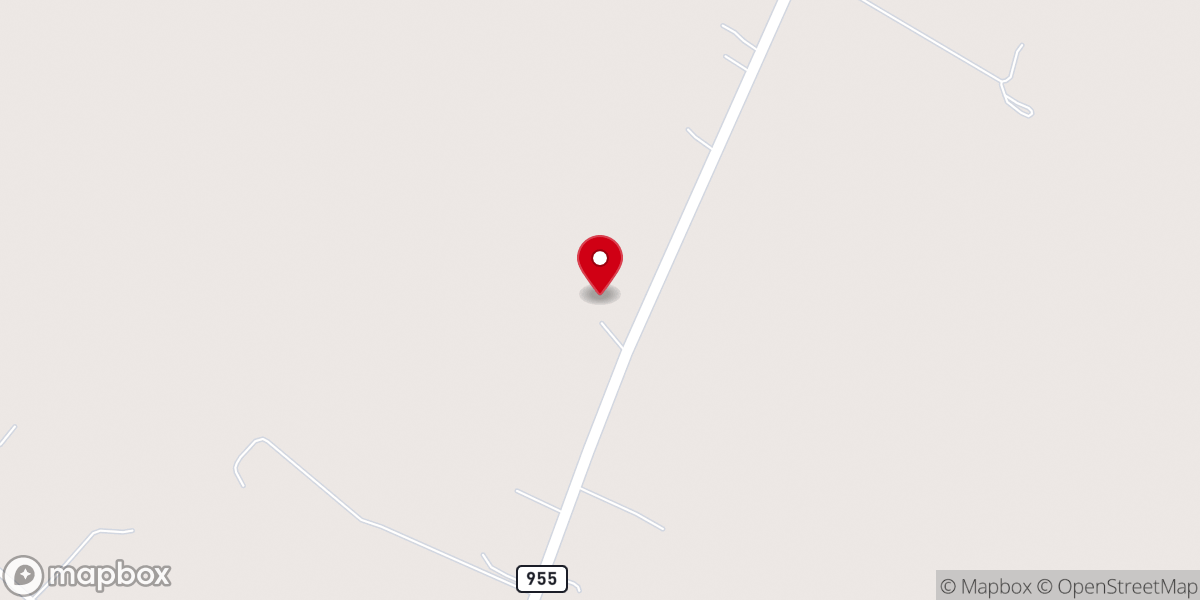 Map showing location of Knighton Bayou Church