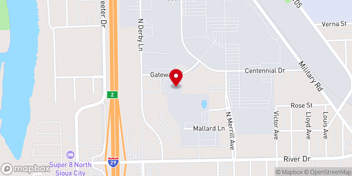 Map showing location of The Ark United Methodist Church