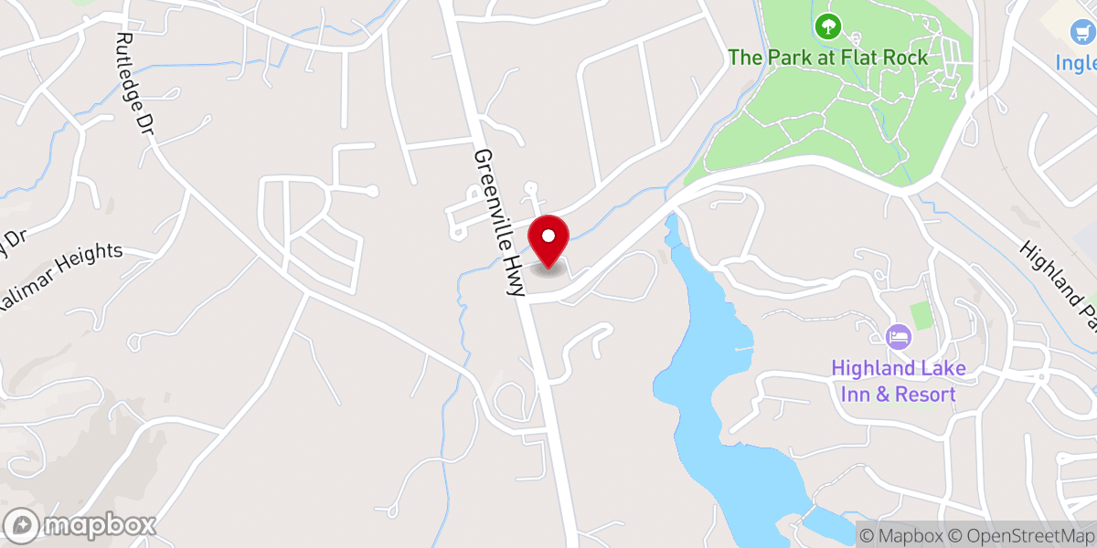 Map showing location of Pinecrest ARP Church
