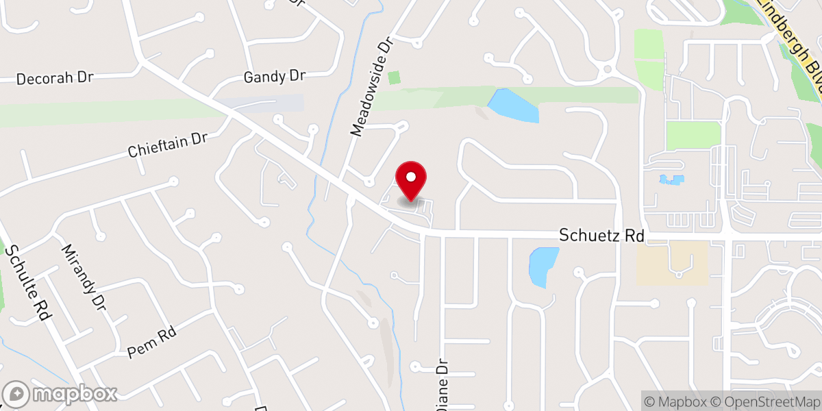 Map showing location of St. Richard Catholic Church