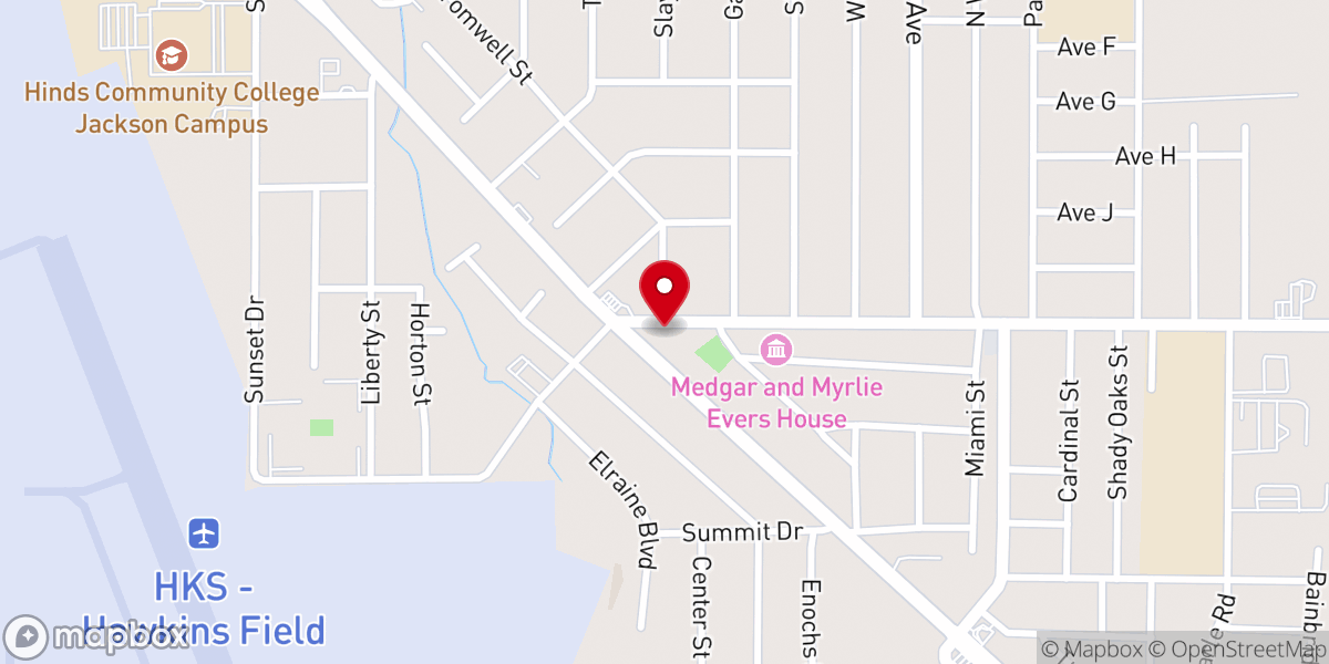 Map showing location of Greater Mount Mariah Baptist Church