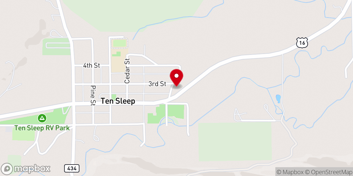 Map showing location of Mountain View Assembly