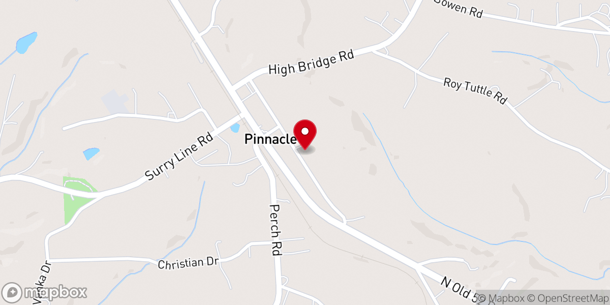 Map showing location of Gospel Baptist Church