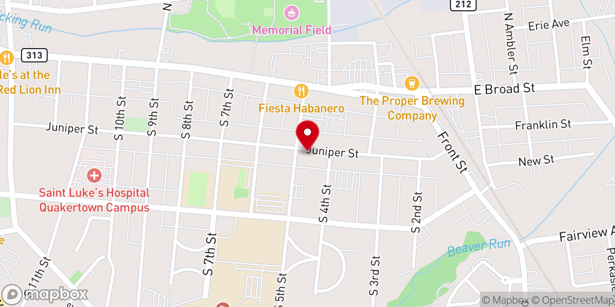 Map showing location of Good News Church