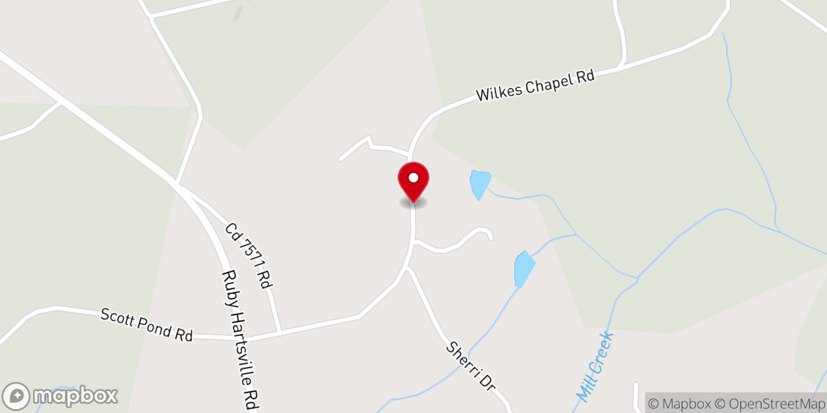 Map showing location of Wilkes Chapel