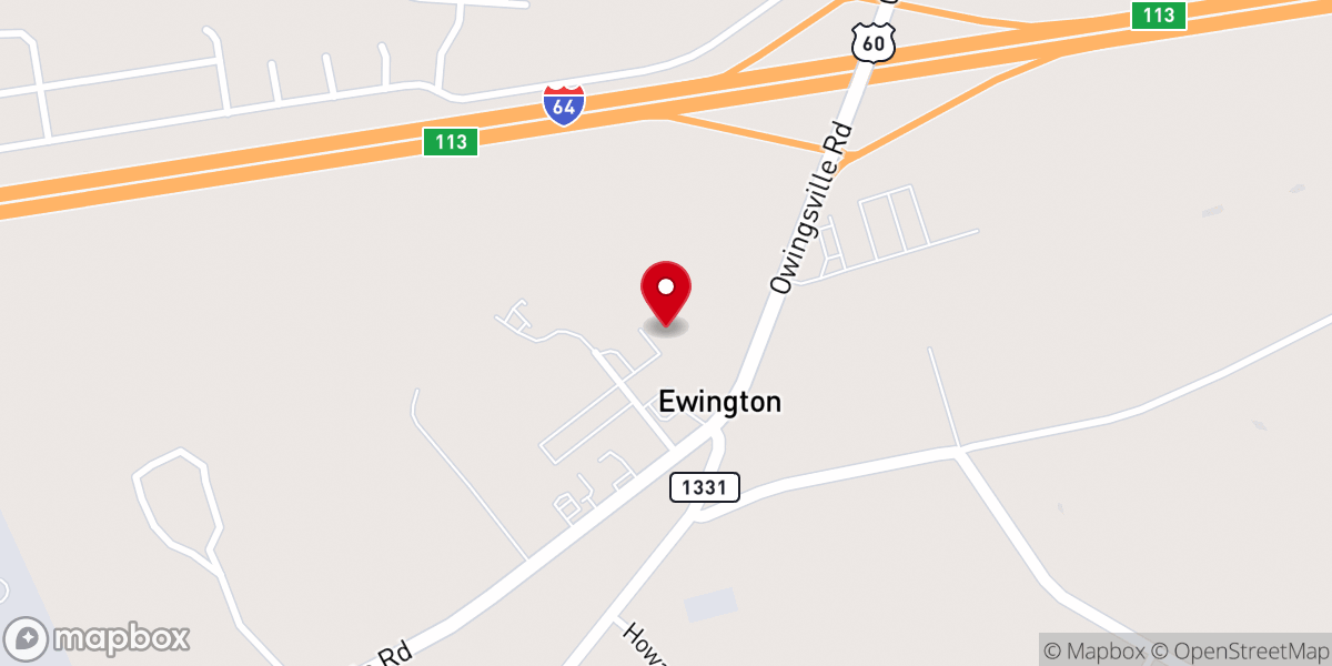 Map showing location of Cathedral of Praise Church
