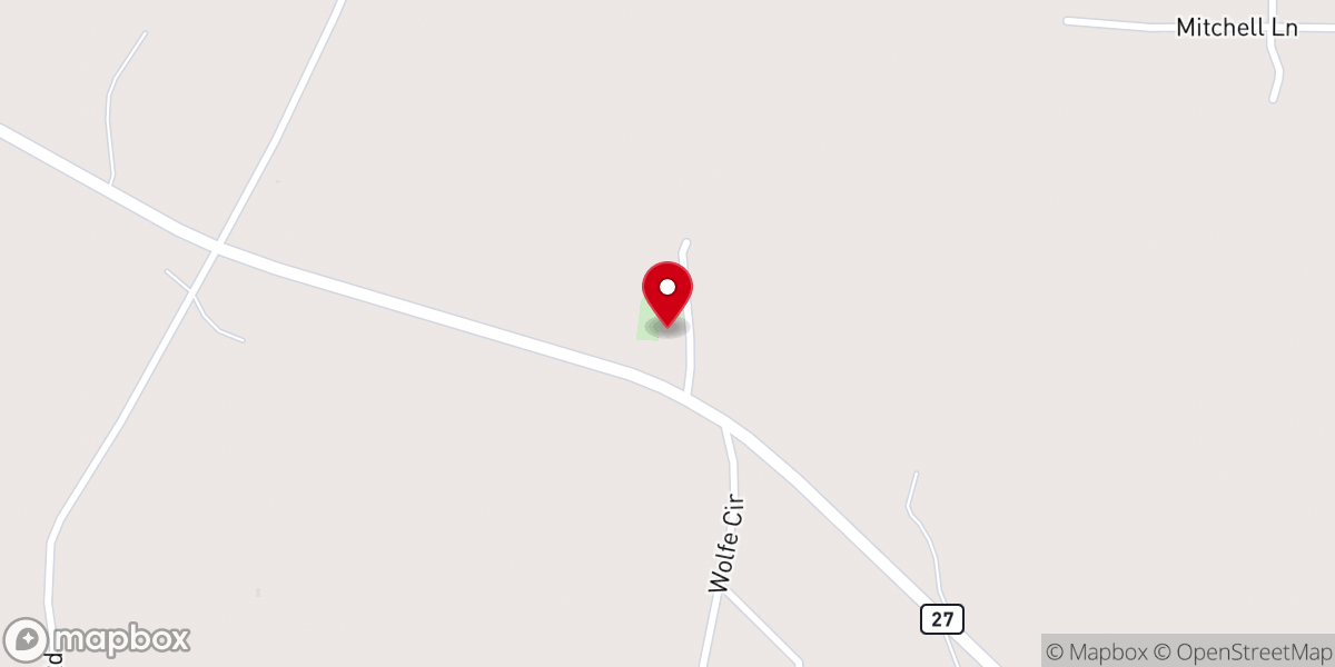 Map showing location of Greater Pleasant Valley Baptist
