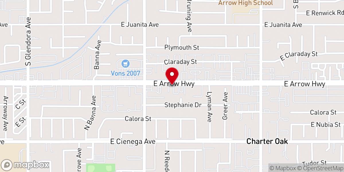 Map showing location of The Potter's House