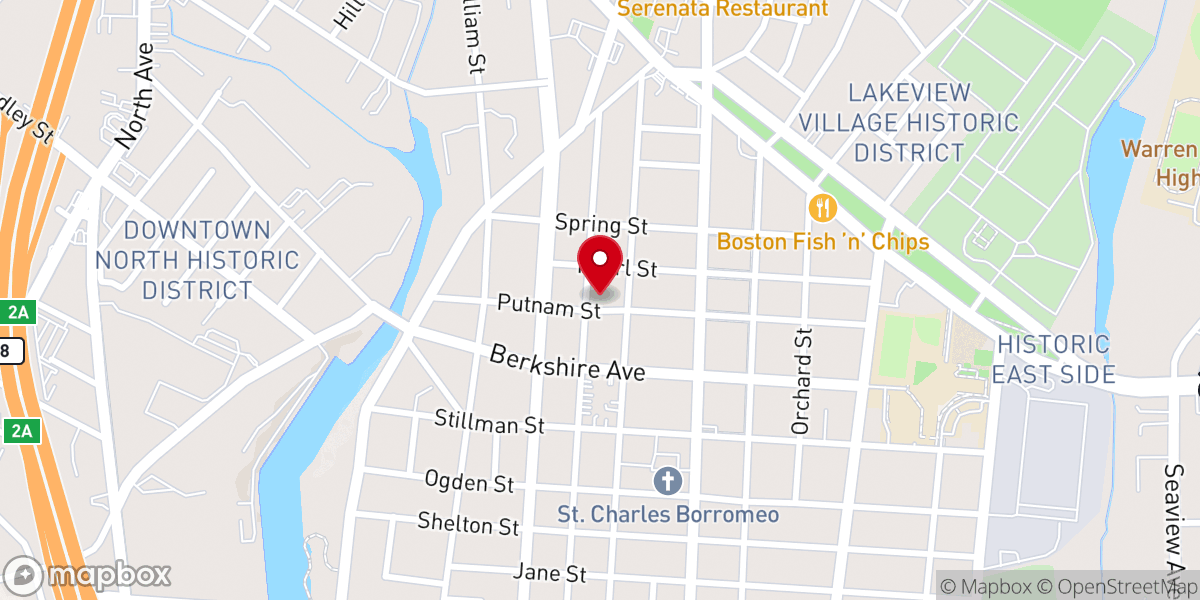 Map showing location of Rock of Horeb Pentecostal Church