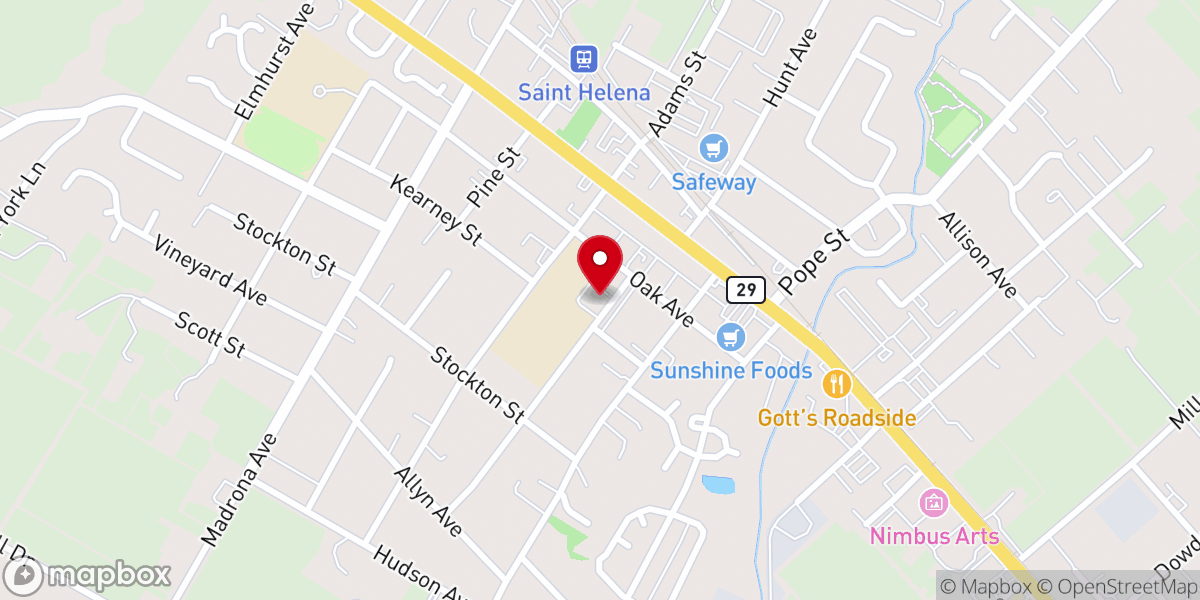Map showing location of Saint Helena Catholic Church