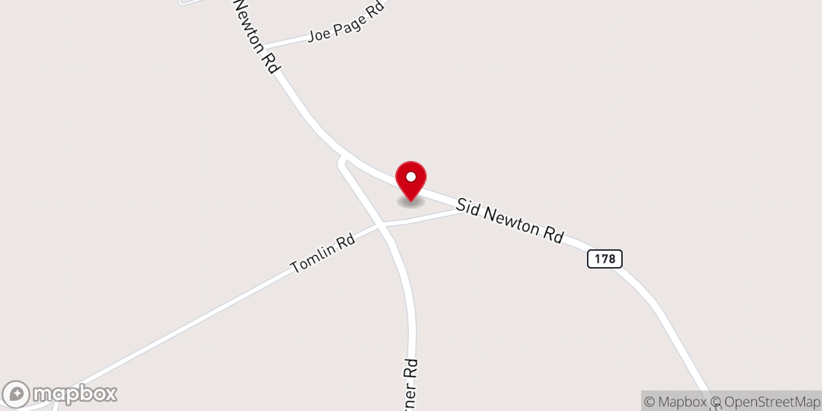 Map showing location of Sharpes Chapel