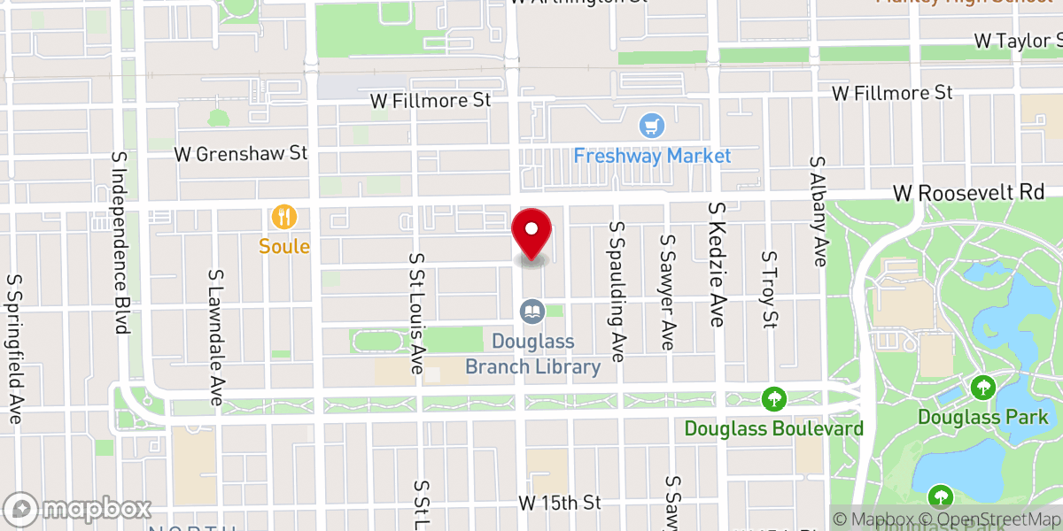 Map showing location of Kankakee Valley Bible Baptist Church