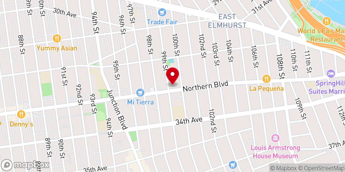 Map showing location of Adonai Christian Center Inc