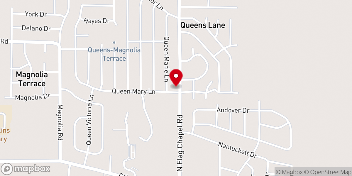 Map showing location of Queen Lane Baptist Church