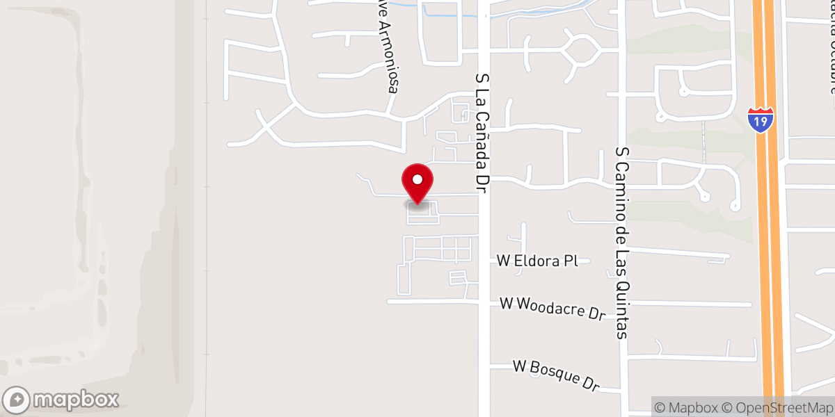 Map showing location of Sahuarita First Assembly of God