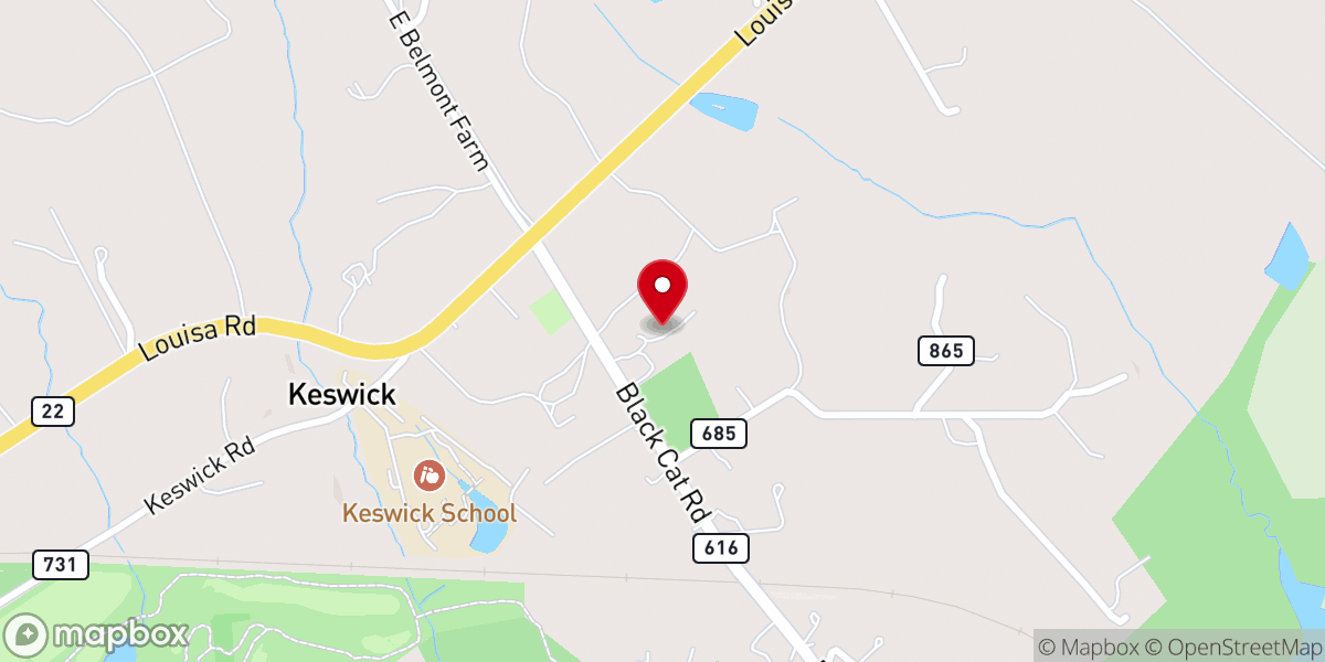 Map showing location of Union Grove Baptist Church