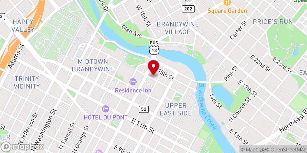 Map showing location of St Patrick's Center
