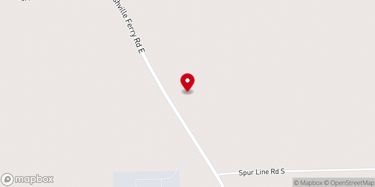 Map showing location of Clairbrone Church