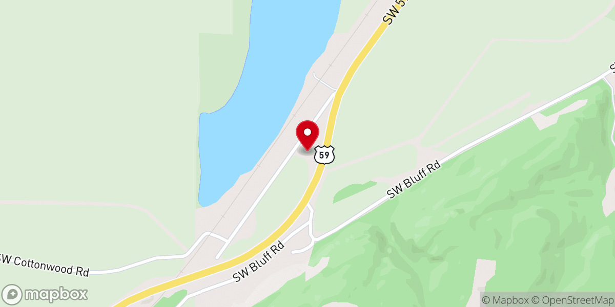 Map showing location of New Home Church