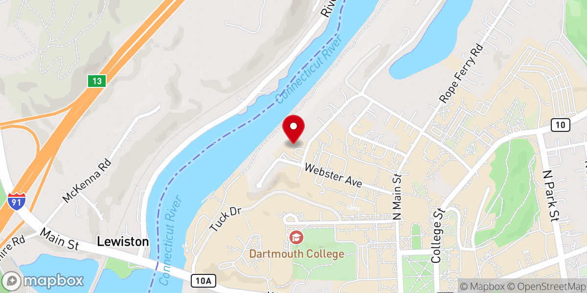 Map showing location of Aquinas House Catholic Student Center