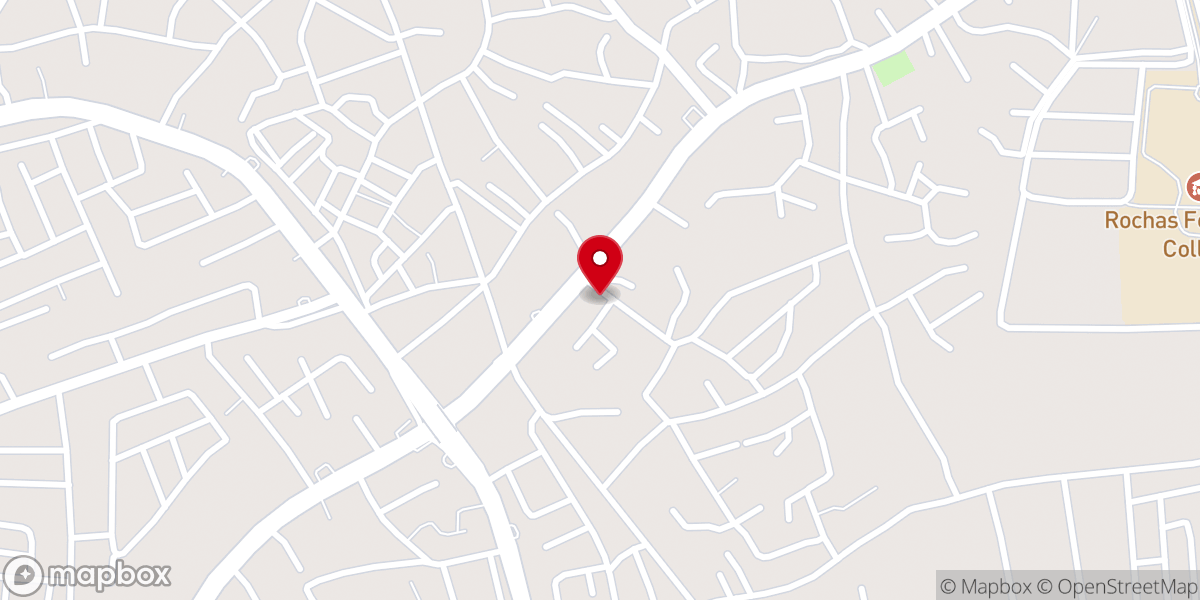 Map showing location of RCCG The Mighty Seed Parish