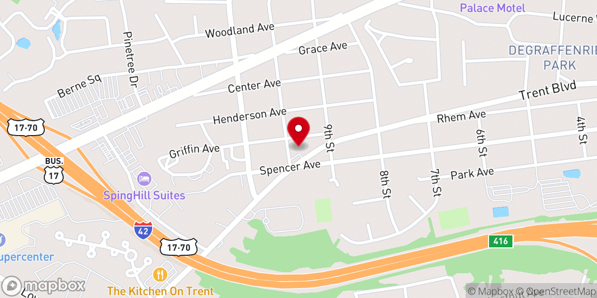 Map showing location of Restoration Church
